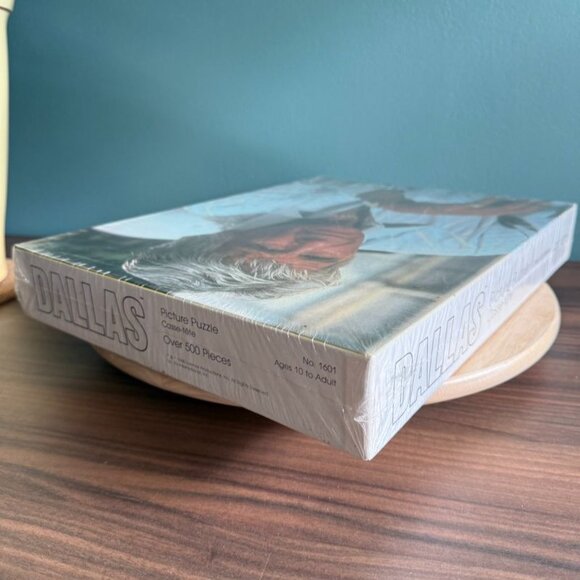 Vintage 80's Dallas Picture Puzzle Jock Ewing No. 1601 Over 500 Pieces Sealed - Picture 3 of 7